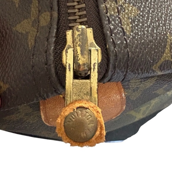 Louis Vuitton Monogram & Vachetta Leather Speedy 35 Satchel Bag - Picture 9 of 9